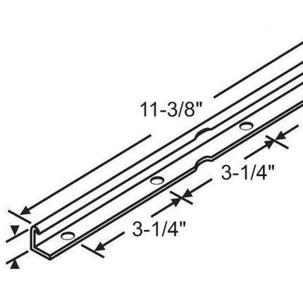 S1137 - Amesbury Truth CASEMENT TRACK FOR WINDOW 11-3/8IN LENGTH Amesbury Truth (replacement for Wright)