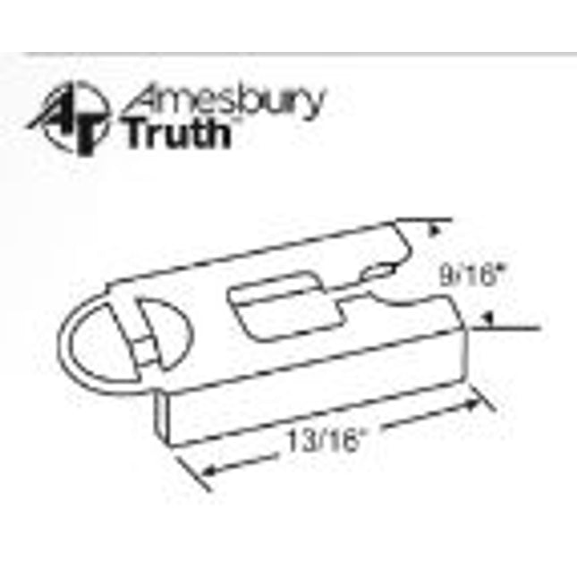 S1105 - Amesbury Truth Detach Clip Bracket 13/16 inch for Operator