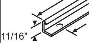 S1136 - CASEMENT TRACK FOR WINDOW 11-3/8IN LENGTH CWT 13 With Detach Slot