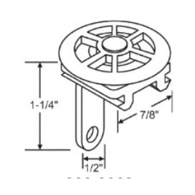 S3024 Patio Screen Door Guide With Wheel Manufacture Used By: PeachTree