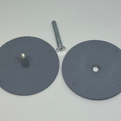 S9005 Don-Jo BF 161  Hole Filler Plate Cover 2-1/8in, Gray Primed Alternate Part Numbers: 104130, 422265, 8886PC, 8886PCB, 924050, BF-161-PC, BF161PC