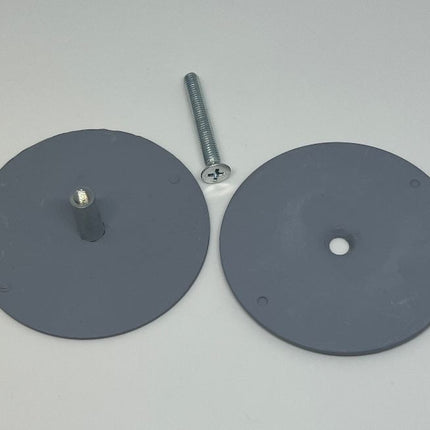 S9005 Don-Jo BF 161  Hole Filler Plate Cover 2-1/8in, Gray Primed Alternate Part Numbers: 104130, 422265, 8886PC, 8886PCB, 924050, BF-161-PC, BF161PC