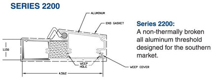 SP15489 - Swinging Patio Door Hydrosill Weather Strip