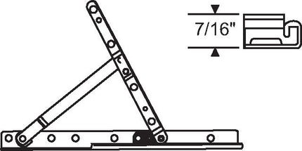 SS10003 - Roto North America HG05 10" Adjustable Hinge Kit For Casement Windows