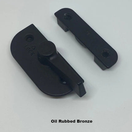 Bb12006 - Double Hung Sash Check Rail Lock And Keeper Oil Rubbed Bronze Window Hardware