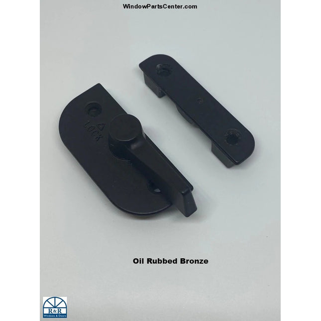 Bb12006 - Double Hung Sash Check Rail Lock And Keeper Oil Rubbed Bronze Window Hardware