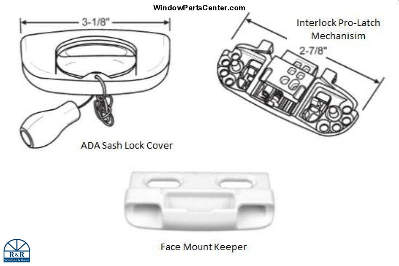 C10000 INFORMATION PAGE Interlock Pro Latch Auto Lock Kit Sash loc R&R Windows & Doors