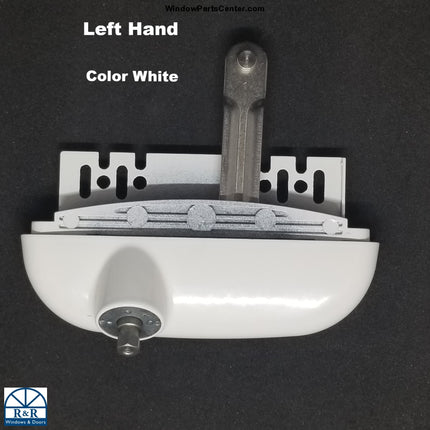 C2002 Roto Interlock Casement Split Arm Operator. Left Hand Color White. Part Number 36-392LHW UPC 715384123831