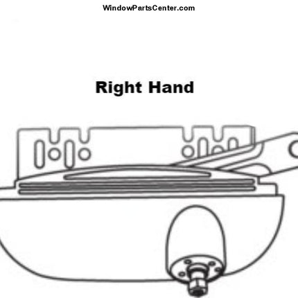 Roto Interlock Casement Split Arm Operator Roto Window symbol and is s ...