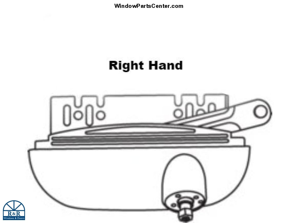 Roto Interlock Casement Split Arm Operator Roto Window symbol and is s ...