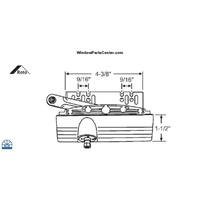 Window Operator Known Part Number: Old square housing had a Roto Window symbol and is stamped P4600, Made in New Zealand stamped on the box C2002, Stamped on back of old operator: Roto Interlock World Patents, Made In New Zealand Design Pat. Pending Interlock