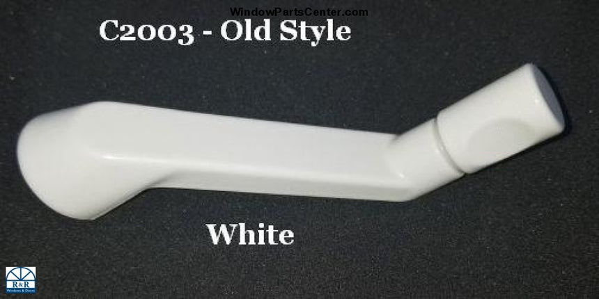 C2003 Roto Interlock Non Folding Handle 5/16 Inch Hex Cascade Casement Awning Window. Color White. Part Number P4601, 37-157W, C2003Known Part Number: C2003, P4601, 7-1849BW