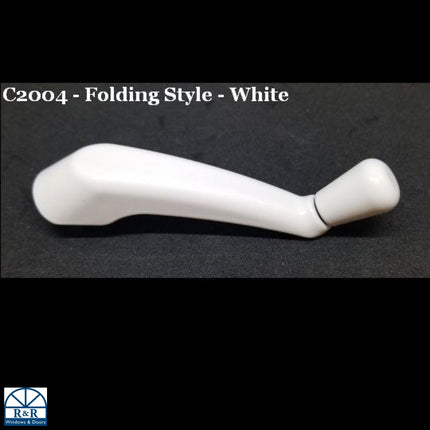 C2004 - Roto 5/16 Inch Hex Casement and Awning Crank Folding Handle. Color White