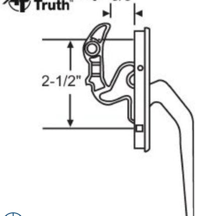 C2008 - Amesbury Truth Die Cast Lock Bar for Awning and Casement Windows