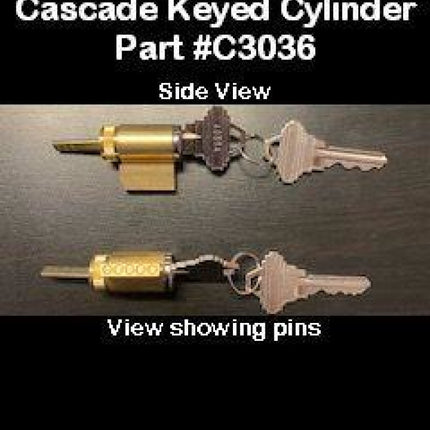 C3036 - Cascade Keyed Cylinders for Sliding Patio Doors