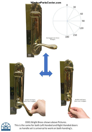 D301 W&f Trilennium Multipoint 6 Inch Ctc Replacement Handle Set