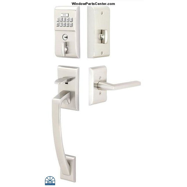E4017 Emtek Modern Keypad Entryset Electronic -Dummy Door Handle