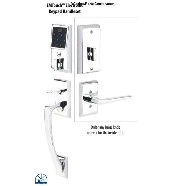 Emtek EMTouch™ Electronic Keypad Handleset E4827 Entry Door Handle Set