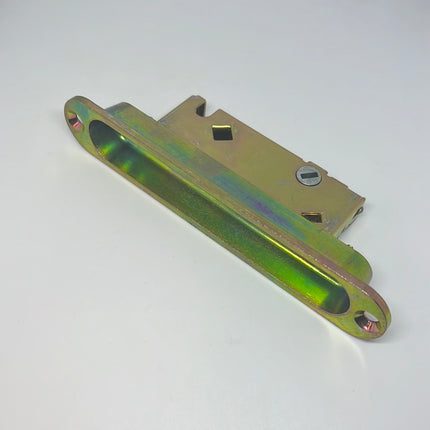 S3026 - Deadlatch Assy. Brass Plated Mortise Lock 45-Degree with Pocket Trim Plate