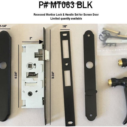 Mt063 - Hurd Hinged Screen Door Replacement Handle Rite