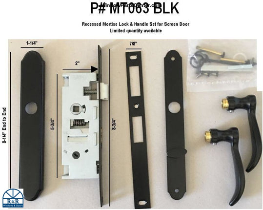 Mt063 - Hurd Hinged Screen Door Replacement Handle Rite