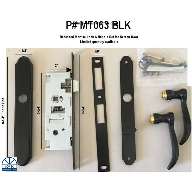 Mt063 - Hurd Hinged Screen Door Replacement Handle Rite