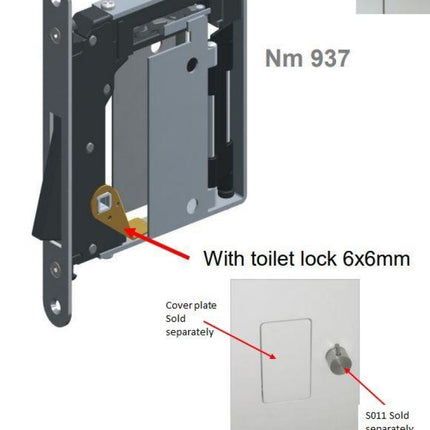 RocYork No-Ha 2.0 Mini Invisible Door Handle For Swinging Doors  Part Number Nm 938 S0/SC and Nm 938/S5/SC   Nm 937/S0/SC and Nm 937/S5/SC