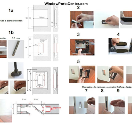 RocYork No-Ha 2.0 Mini Invisible Door Handle For Interior Swinging Doors Install