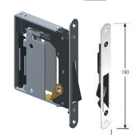 RocYork No-Ha 2.0 Mini Invisible Door Handle For Swinging Doors  Part Number Nm 938 S0/SC and Nm 938/S5/SC   Nm 937/S0/SC and Nm 937/S5/SC