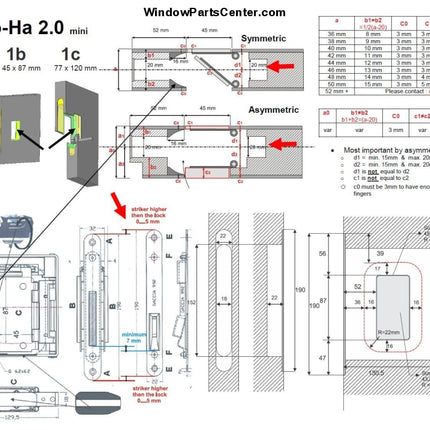 RocYork No-Ha 2.0 Mini Invisible Door Handle For Interior Swinging Doors Install Instructions