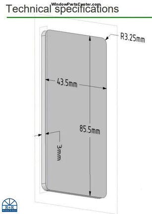 RocYork No-Ha 2.0 Mini Cover Plate For Door Hardware  Part number  NC 901/SO/MDF, Nc P01/SO/SS