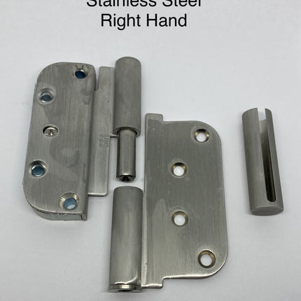 R801/r802 - Rockwell M3 Dual Adjustable Lift Off Concealed Ball Bearing Hinge Right Hand / Stainless