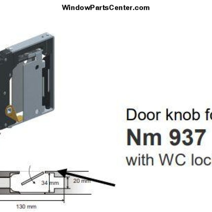 RocYork No-Ha 2.0 L S011 Locco and S012 Cartel  Doorknob Privacy Lock for  Water Closet Toilet Lock