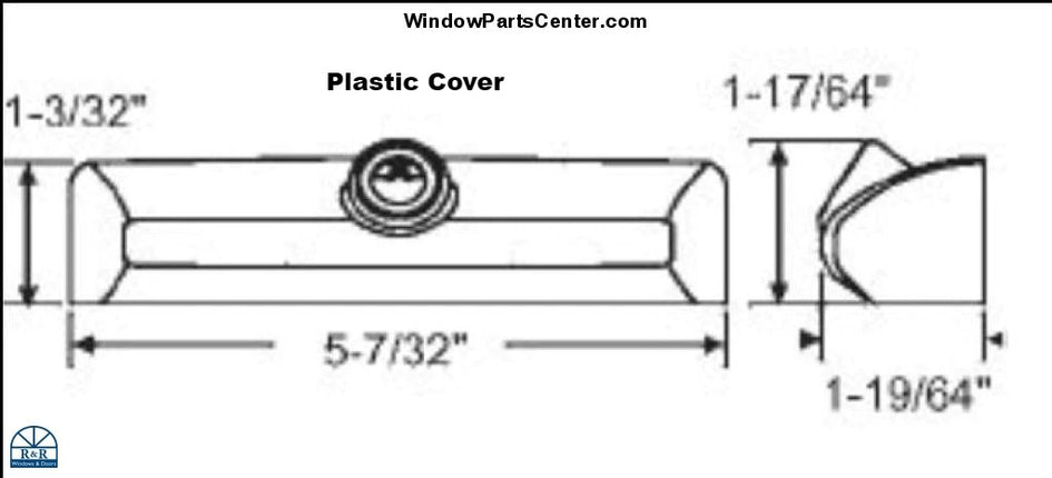 Amesbury Truth EntryGard Operator Contour Cover Plastic - Color Bronze ITEM 36-173PCV-1, Color White ITEM 36-173PCV-3,  S1002