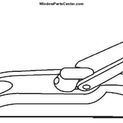 S1004 Entrygard Folding Handle Conversion Kit Casement Window Parts