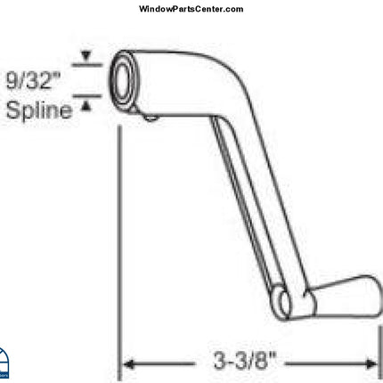 S1013 - Peachtree Casement Operator Crank Handle Window Parts