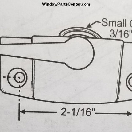 S1044 Window Cam Lock With Keeper