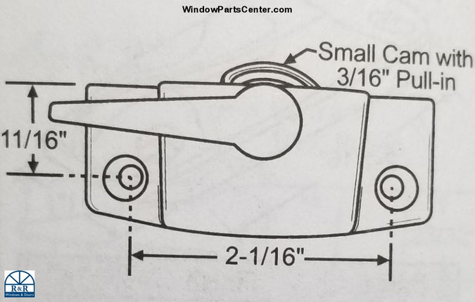 S1044 Window Cam Lock With Keeper