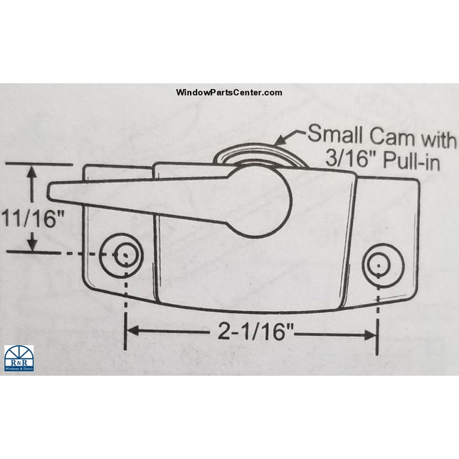 S1044 Window Cam Lock With Keeper