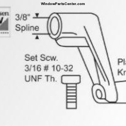 S1049 Andersen Casement and Awning Operator Handle 750-1361008