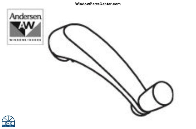 S1058 Andersen Window Operator Classic Crank Handle. Color White. Part Number:  9455-2C, 9456-2C, U.S. PAT. NO. DES 350,357, 1361356 WH, 1361358 ST, 750-1361358