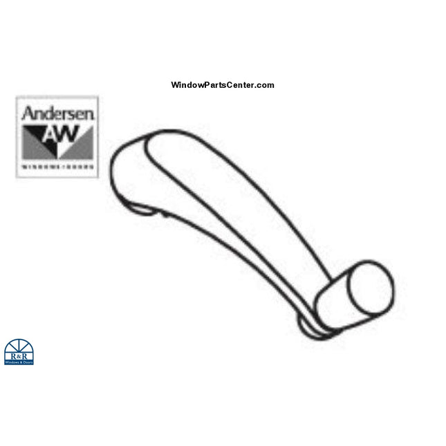 S1058 Andersen Window Operator Classic Crank Handle. Color White. Part Number:  9455-2C, 9456-2C, U.S. PAT. NO. DES 350,357, 1361356 WH, 1361358 ST, 750-1361358