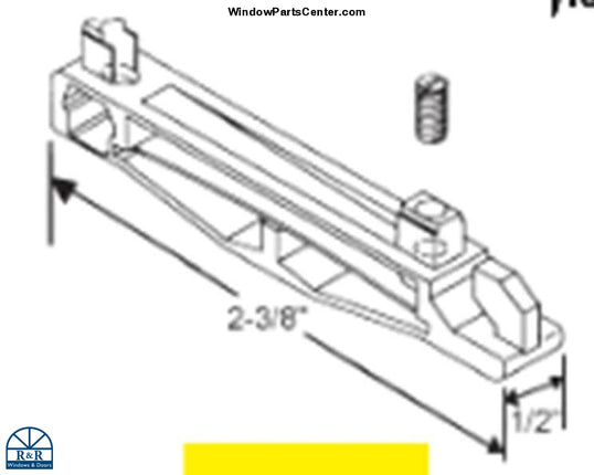 S1060 - Peach Nylon High Tower Clutch Shoe Newell Double Hung