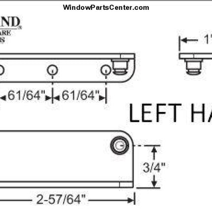 S1069 Ashland Casement And Awning Standard Operator Sash Brackets Sst Left Hand Window Parts