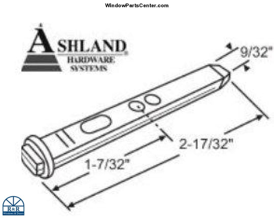 S1081 Ashland Pivot Bar For Double Hung And Single Hungs