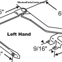 Pella Brixwell Casement Roto Sill Mounted Operator Known Part number:  900-8866