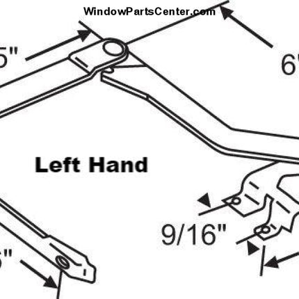 Pella Brixwell Casement Roto Sill Mounted Operator Known Part number:  900-8866