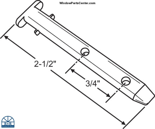 S1086 - Universal Pivot Bar Pack Of 2 Double Hung