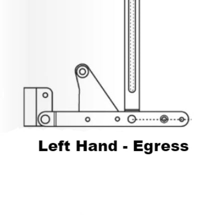 S1096 Peachtree Bottom Casement Hinge Assembly Left Hand / Egress Window Parts