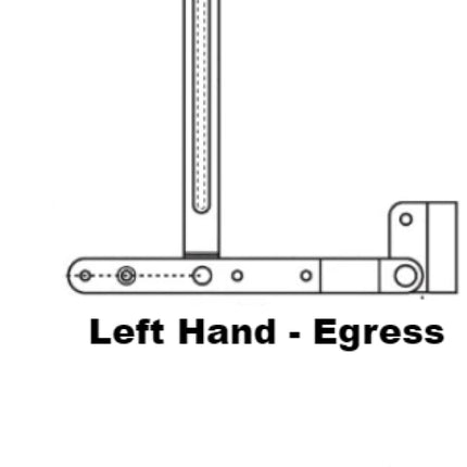 S1097 Peachtree Top Casement Hinge Assembly Left Hand / Egress Window Parts